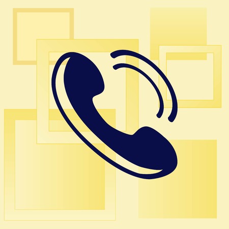 The handset, phone icon , vector illustration.のイラスト素材
