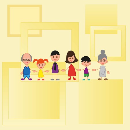 Family icon, vector illustration. Flat design styleのイラスト素材