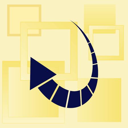Arrow indicates the direction  icon, vector illustrationのイラスト素材