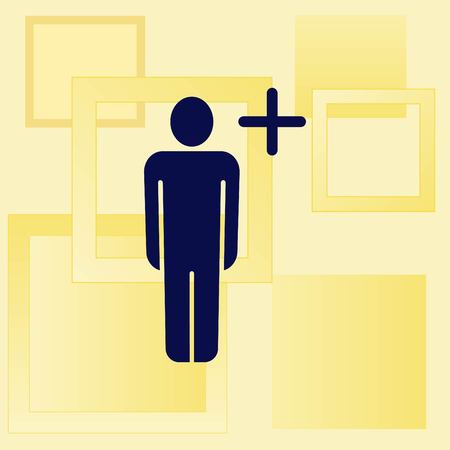 Group of people icon, Friends icon,  vector illustrationのイラスト素材