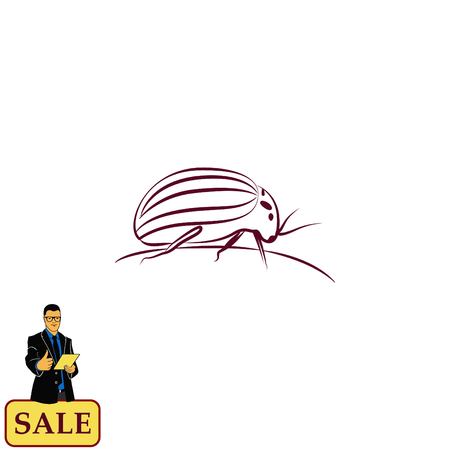 Spider icon. Wasp icon. Fly icon, vector illustration.のイラスト素材