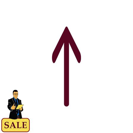 Arrow indicates the direction  icon, vector illustrationのイラスト素材