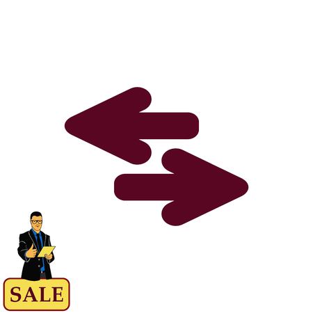 Arrow indicates the direction  icon, vector illustrationのイラスト素材