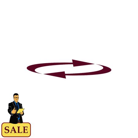 Arrow indicates the direction  icon, vector illustrationのイラスト素材