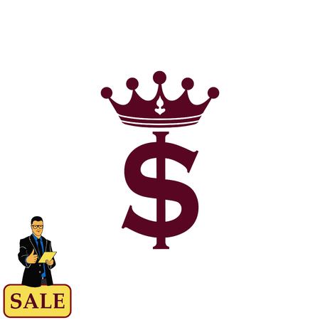 Money icon, Finance Icon, vector illustration. Flat design style.のイラスト素材