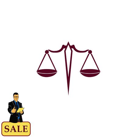 Scales icon, vector illustrationのイラスト素材