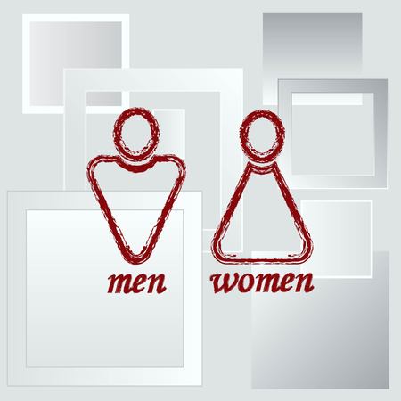 Restroom icon, vector illustrationのイラスト素材