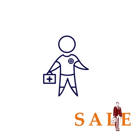 Medic, doctor, surgeon, paramedic icon.のイラスト素材