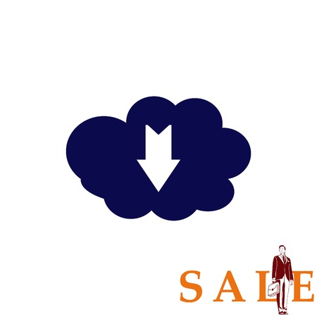 Technology innovation icon. Cloud technology, vector illustration.のイラスト素材