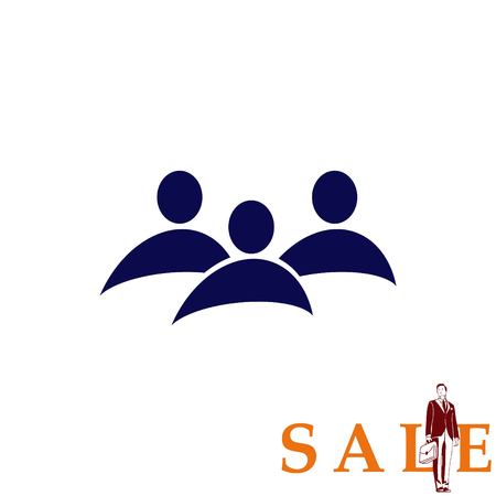 Group of people icon, Friends icon,  vector illustrationのイラスト素材
