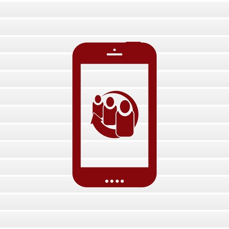 The handset, phone icon , vector illustration.のイラスト素材
