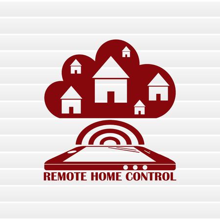 Smart home in the cloud concept symbol vector illustrationのイラスト素材