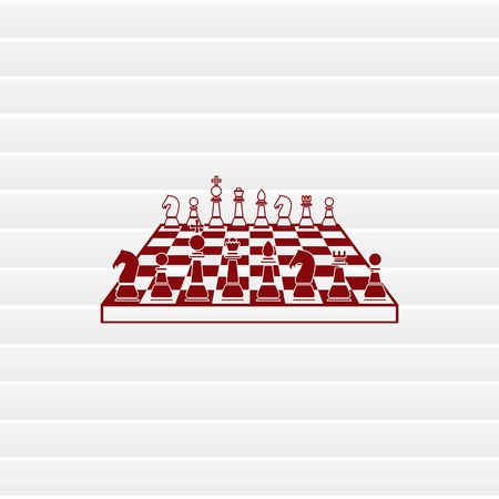 icon chess pieces, vector illustration.のイラスト素材