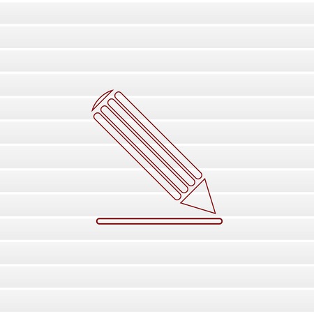 Pencil icon, vector illustrationのイラスト素材