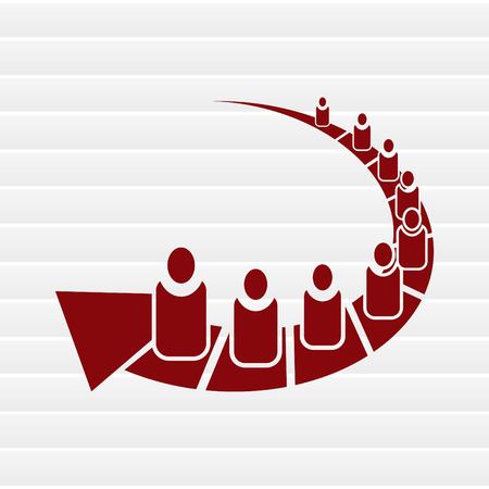 Group of people icon, Friends icon,  vector illustrationのイラスト素材