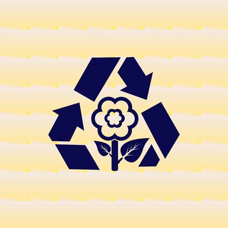 Throw away the trash icon, recycle iconのイラスト素材