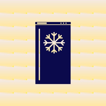 Home appliances icon. Refrigerator icon. Vector illustration. Kitchenware.のイラスト素材