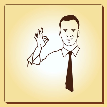 Illustration of a businessmanのイラスト素材