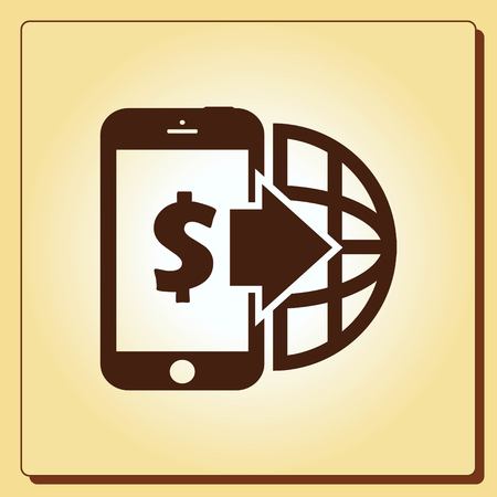 Money icon, Finance Icon, vector illustration. Flat design style.のイラスト素材