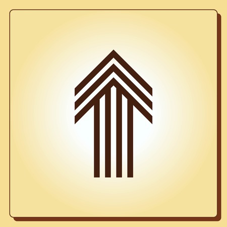 Arrow indicates the direction  icon, vector illustrationのイラスト素材