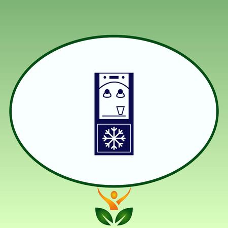 Water Cooler icon, vector illustration.のイラスト素材