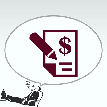 Money icon, Finance Icon, vector illustration. Flat design style.のイラスト素材