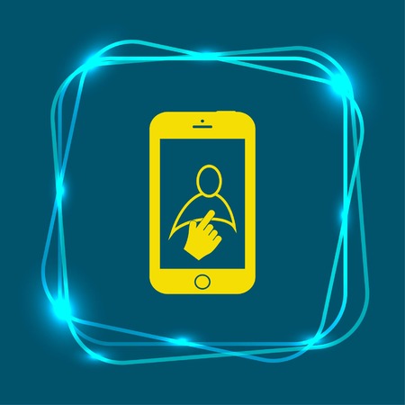 The handset, phone icon , vector illustration.のイラスト素材