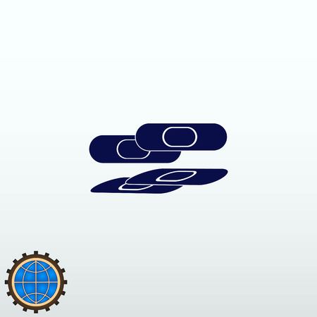 Bandage plaster vector icon.のイラスト素材