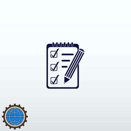 Notebook icon, vector illustration.のイラスト素材
