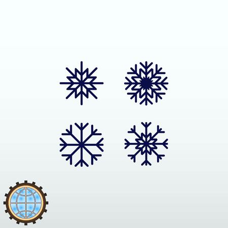 Snowflake icon. Vector illustration.のイラスト素材