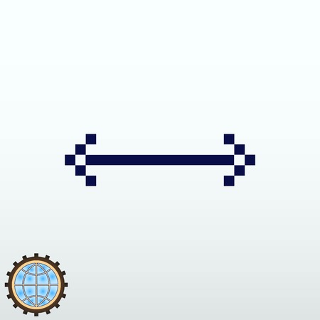 Arrow indicates the direction  icon, vector illustrationのイラスト素材