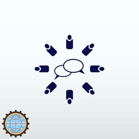 Group of people icon, Friends icon,  vector illustrationのイラスト素材