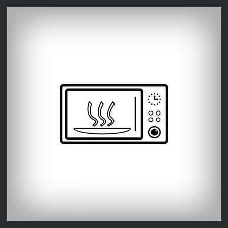 Microwave icon. Vector illustration.のイラスト素材