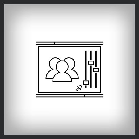 user settincs iconのイラスト素材