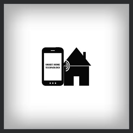 Smart home in the cloud concept symbol vector illustrationのイラスト素材
