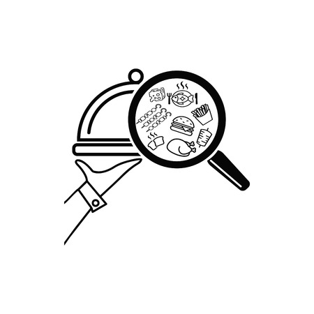 Order food online icon. delivery serviceのイラスト素材