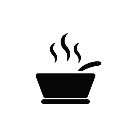 Hot soup, lunch icon.のイラスト素材