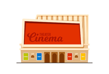 Modern Cinema Theaterのイラスト素材