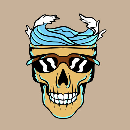 Skull vector illustration made for advertising branding needs and othersのイラスト素材