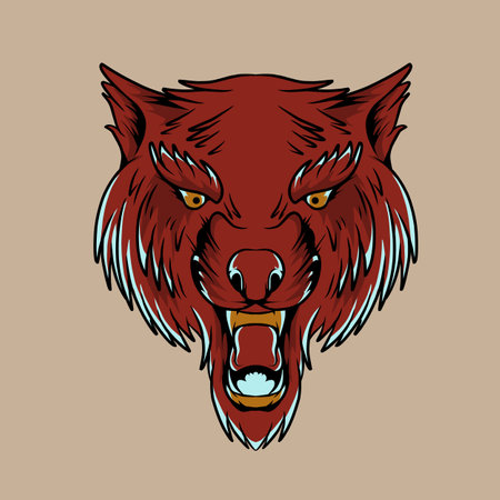 tiger roar vector illustration specially made for advertising needs and so on