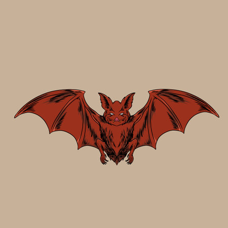 bat vector illustration specially made for advertising branding use and so onのイラスト素材