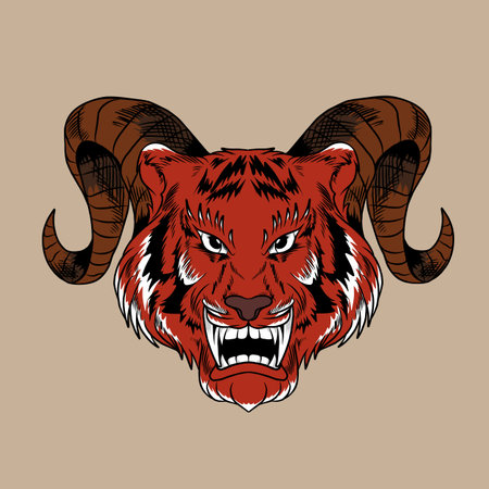 tiger vector illustrationのイラスト素材