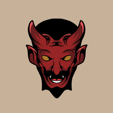 red devil vector illustrationのイラスト素材