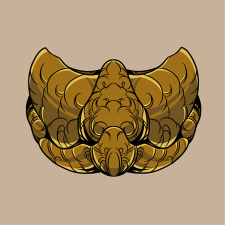 balinese mask vector illustrationのイラスト素材
