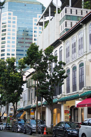 Singapore City,Singapore-September 08,2019: Singapore's Chinatown it's famous for its colourful...