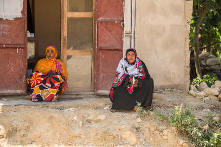 Zanzibar, Tanzania - January 05,2022: Street view of the usual daily life of local people all ages...