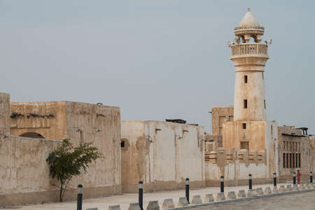 Doha ,Qatar-April 20,2022: Al Wakrah Market is built in a traditional Arabic architectural style.のeditorial素材