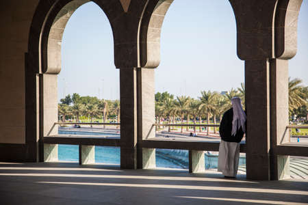 Doha,Qatar, February 7,2020:  Museum of Islamic art in Doha,Qatar.のeditorial素材