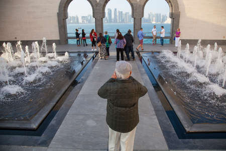 Doha,Qatar, February 7,2020:  Museum of Islamic art in Doha,Qatar.のeditorial素材