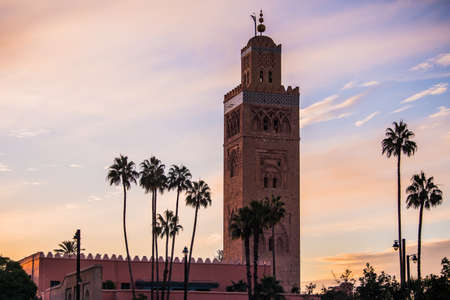 Marrakesh, Morocco - May 01,2022: The architecture of the old Medina district of Marrakech.のeditorial素材